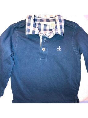 𝅺nwot Boys 24M Calvin Klein LS Jersey Shirt